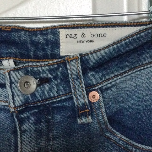 Rag & Bone Nina High Rise Cigarette Leg jeans. Size 28. NWT - Picture 4 of 10